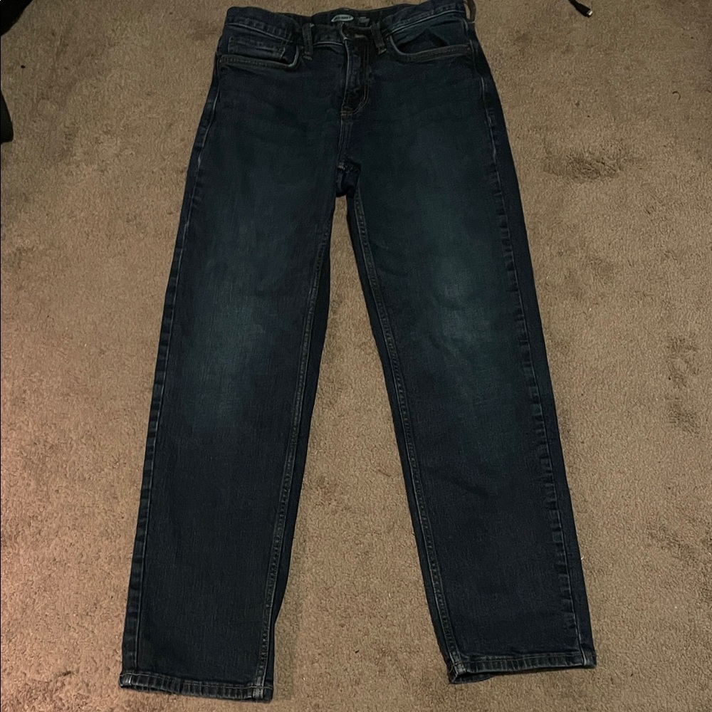 Old Navy Men's Dark Blue Straight Jeans